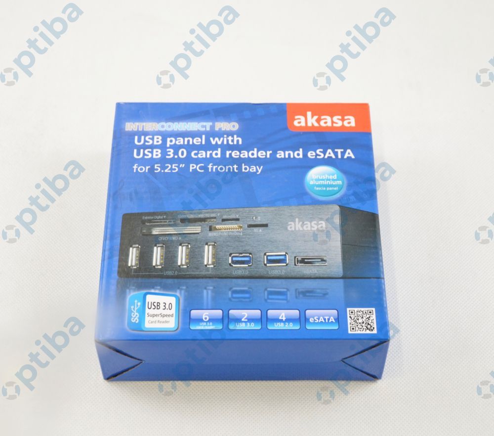 Czytnik kart pamięci AK-HC-05U3BK USB3.0 6-port 5.25