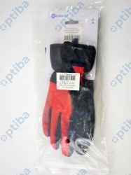 Rękawiczki STORM Softshell L czarno-czerwone