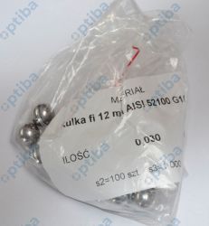 Kulka fi 12mm AISI 52100 G100