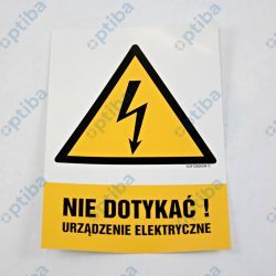 Znak Nie dotykać! Urządzenie elektryczne 148x210mm