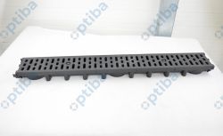 Kanał 63 z kratką PP A15 63x131x1000mm czarny