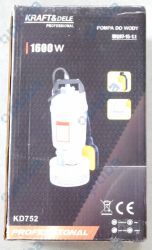Pompa KD752 z pływakiem sito metal 1600W