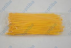 Zestaw opasek zaciskowych 3.6x200mm żółty